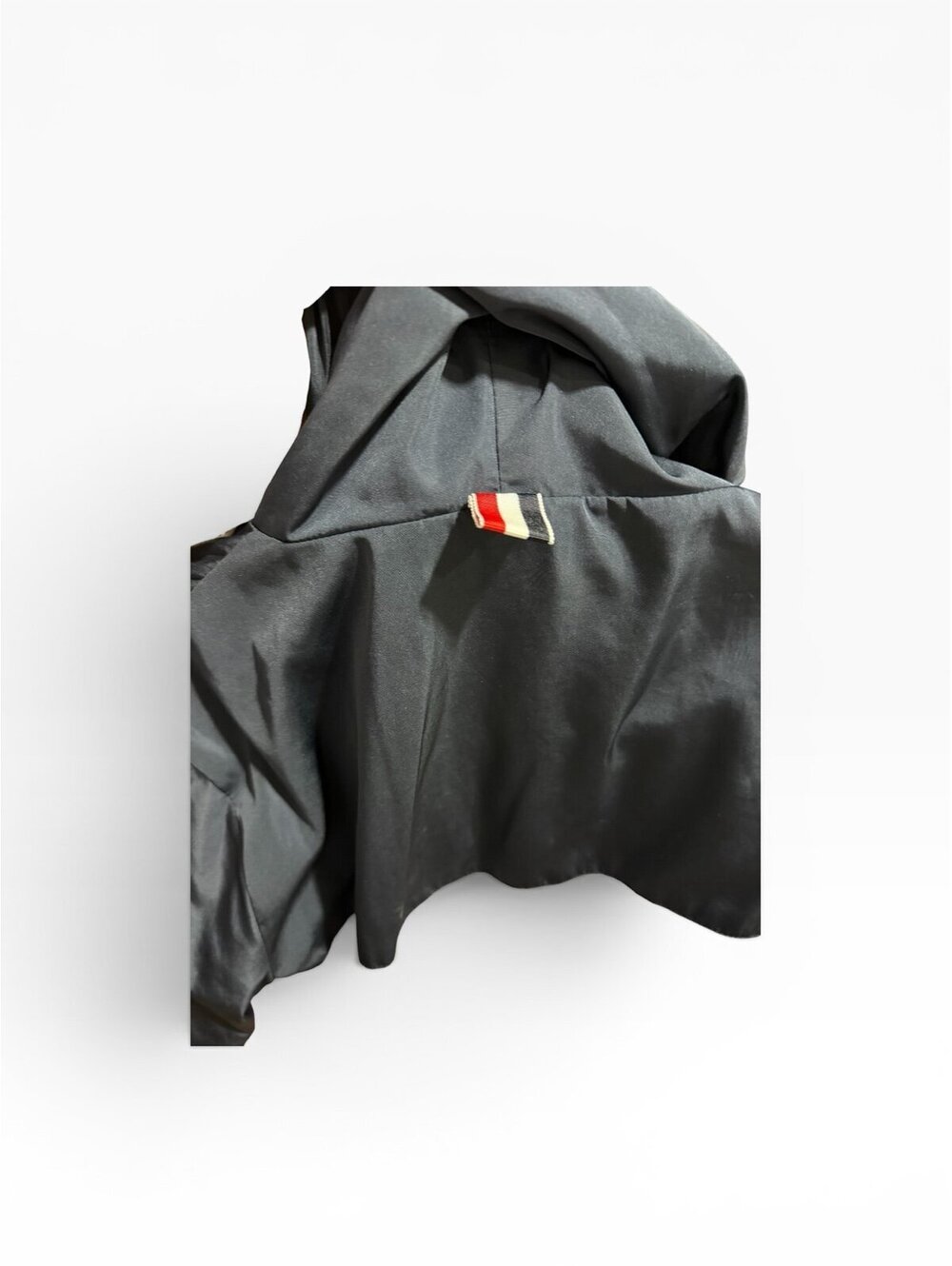 Colorblock Hooded Windbreaker Jacket - Blue/White/Red Size Small - Picture 4 of 7